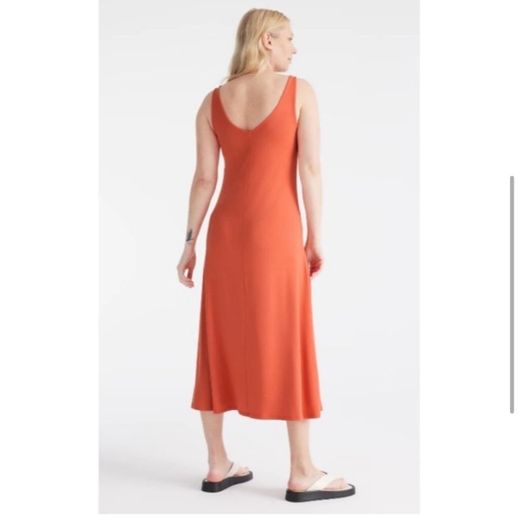 Knix Modal V neck Sleeveless dress in Sunset - Picture 4 of 7